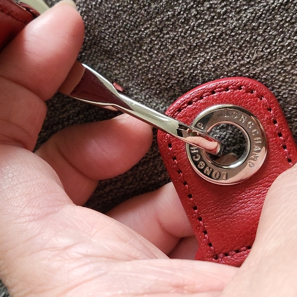 LONGCHAMP Medium Leather Le Pliage Cuir Tote genuine leather discontinued - Picture 10 of 16